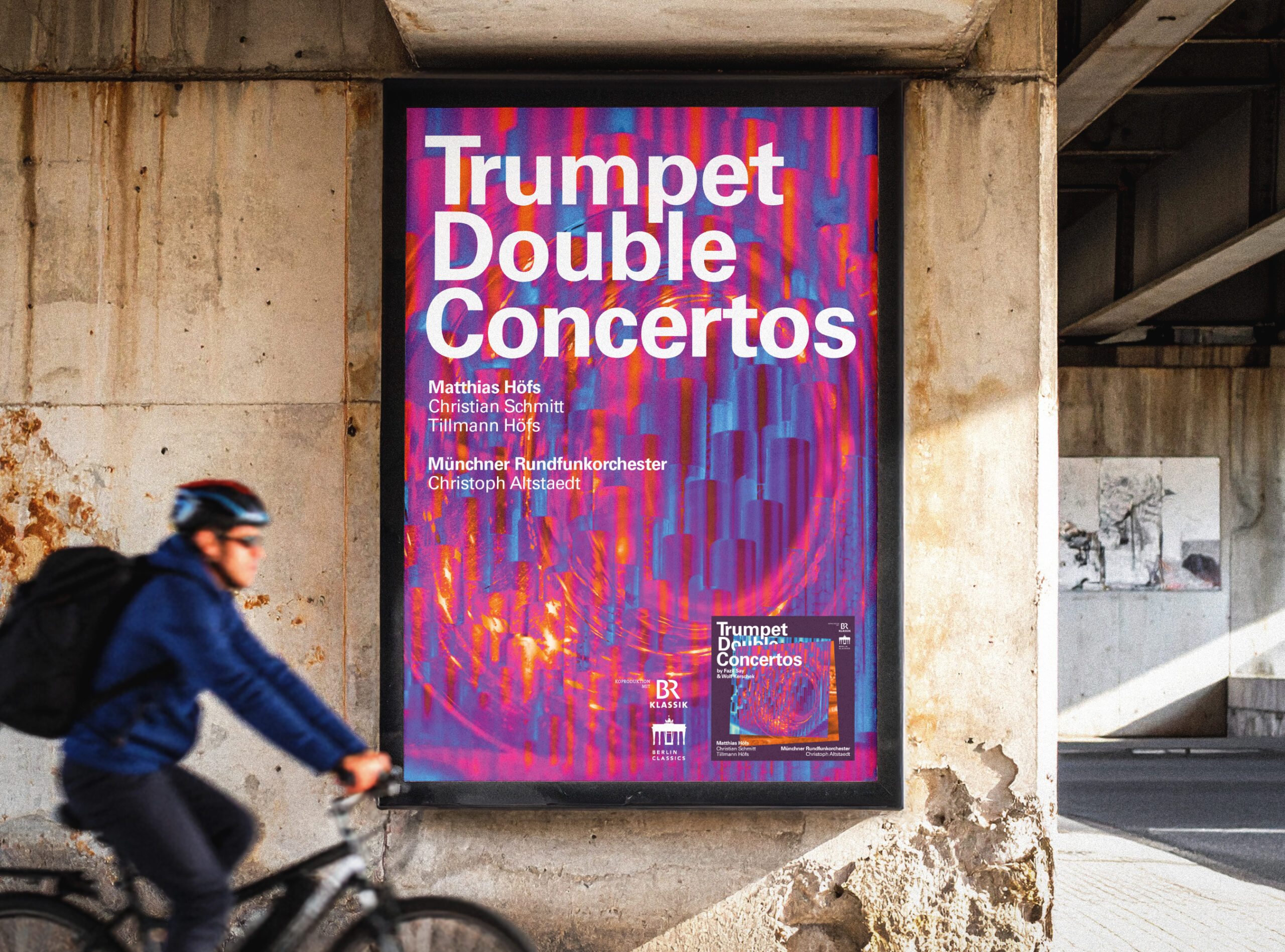 Matthias Höfs "Trumpet Double Concertos" / Plakat uc graphic